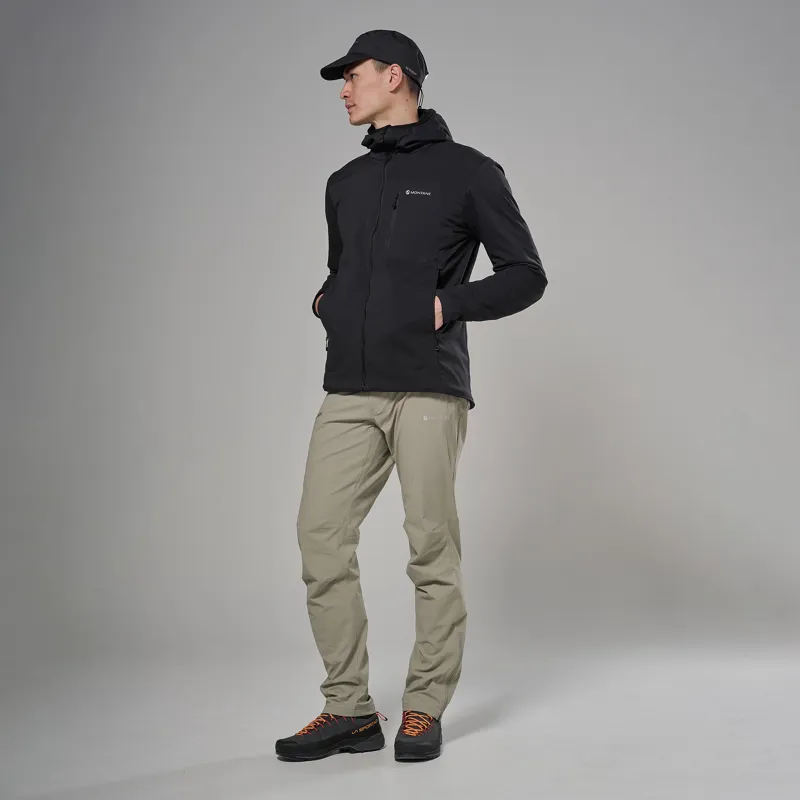 Montane Men's Khamsin Lite Hooded Softshell Jacket - Black-1