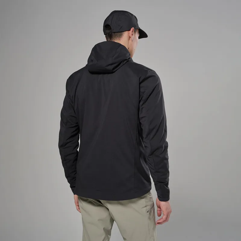 Montane Men's Khamsin Lite Hooded Softshell Jacket - Black-2