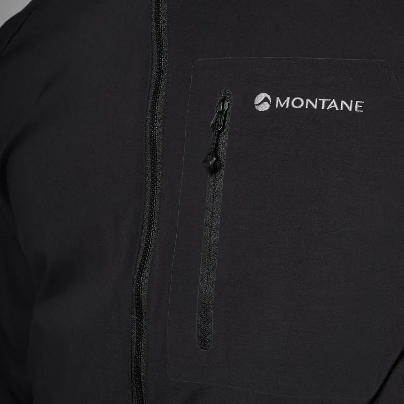 Montane Men's Khamsin Lite Hooded Softshell Jacket - Black-4