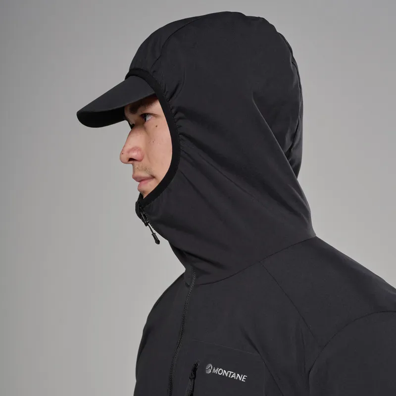 Montane Men's Khamsin Lite Hooded Softshell Jacket - Black-6
