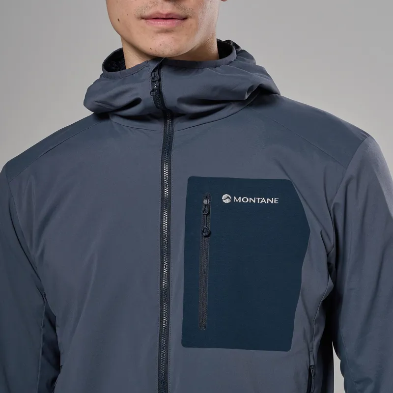 Montane Men's Khamsin Lite Hooded Softshell Jacket - Dark Sky-4