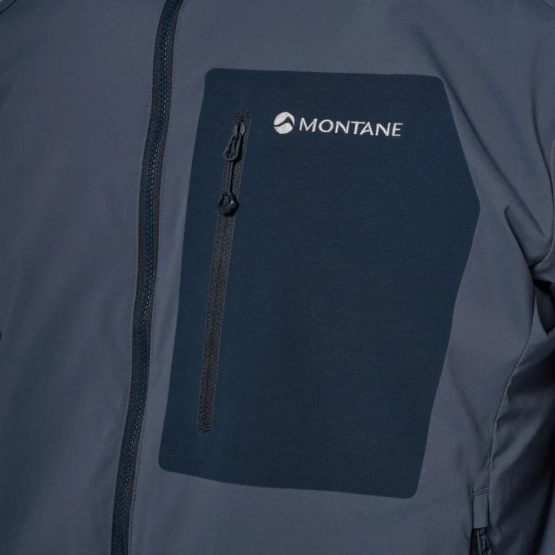 Montane Men's Khamsin Lite Hooded Softshell Jacket - Dark Sky-5