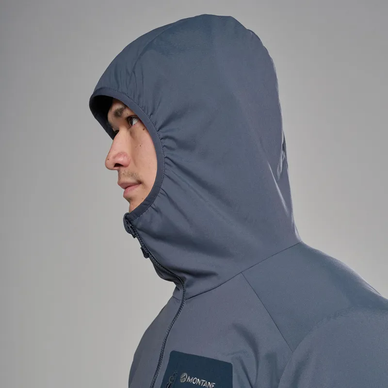 Montane Men's Khamsin Lite Hooded Softshell Jacket - Dark Sky-7