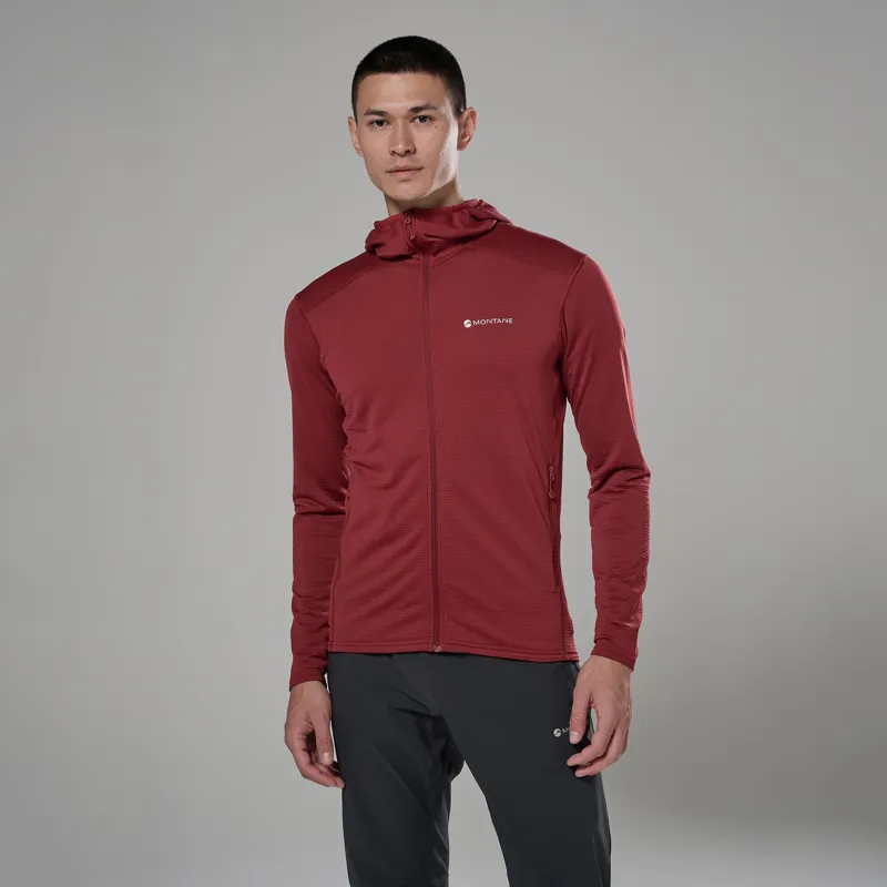 Montane Men's Protium Lite Hooded Fleece Jacket - Dark Maple-1