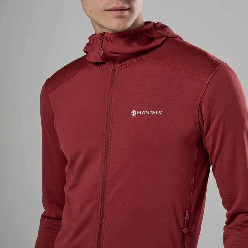 Montane Men's Protium Lite Hooded Fleece Jacket - Dark Maple-5