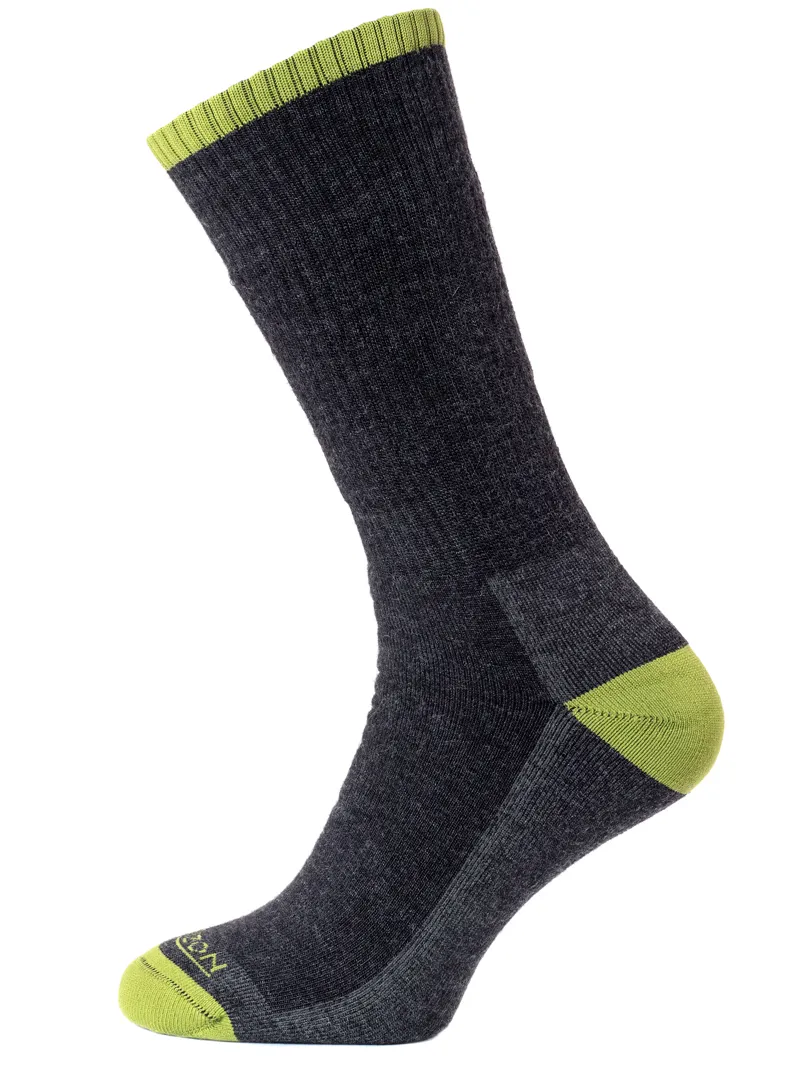 Horizon Premium Merino Trek Sock - Anthracite Marl/Willow