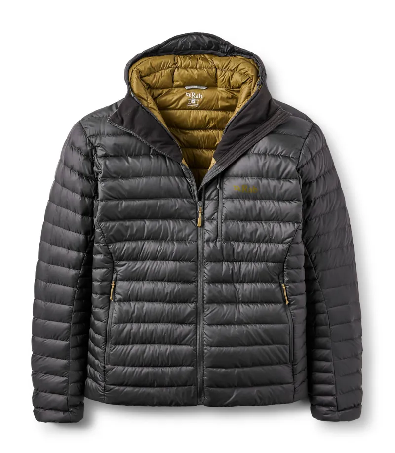 Rab Men's Microlight Alpine Hooded Down Jacket - Anthracite