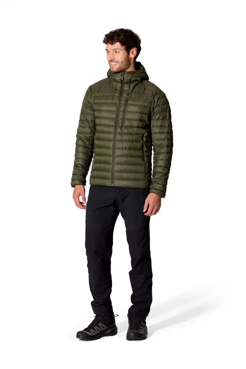 Rab Men's Microlight Alpine Hooded Down Jacket - Army Green-3