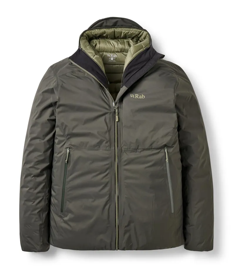 Rab Men's Microlight Shield Waterproof Down Jacket - Dark Army
