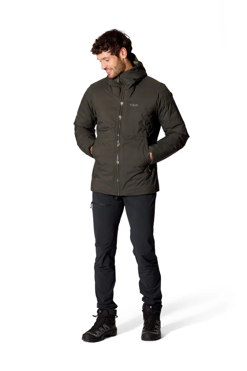 Rab Men's Microlight Shield Waterproof Down Jacket - Dark Army-3