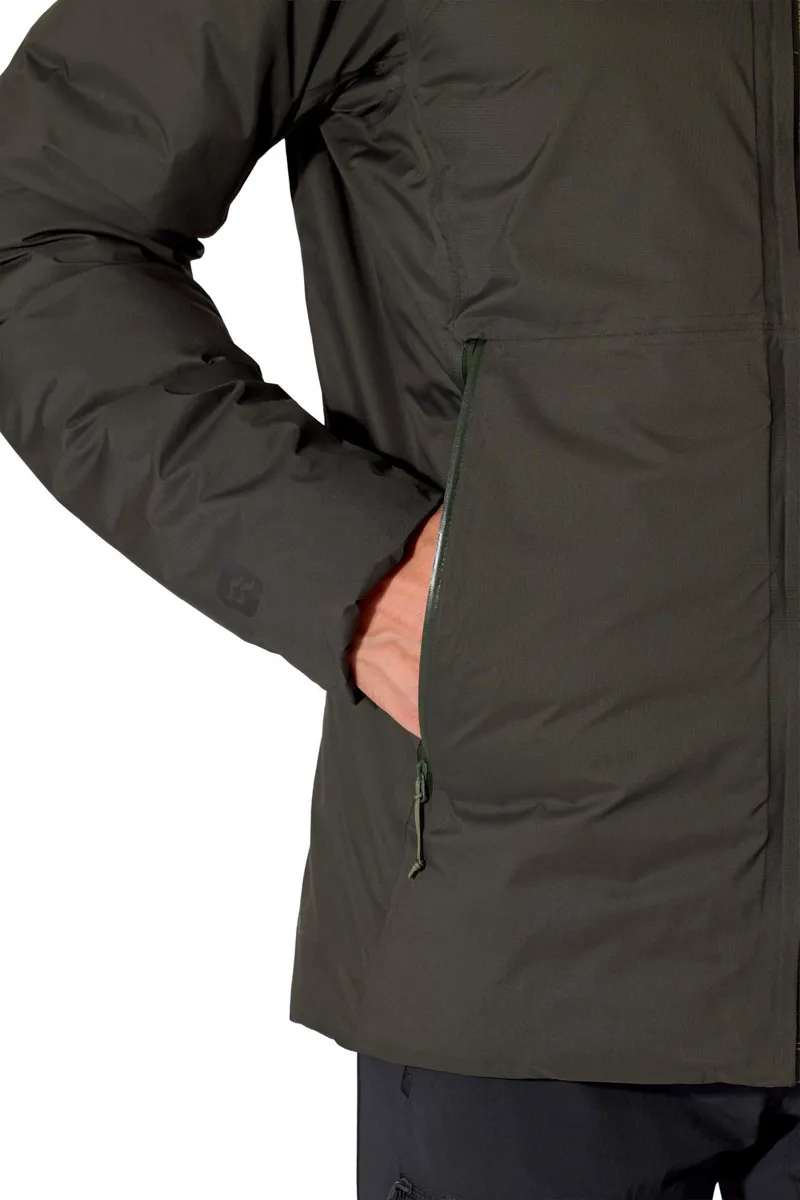 Rab Men's Microlight Shield Waterproof Down Jacket - Dark Army-9