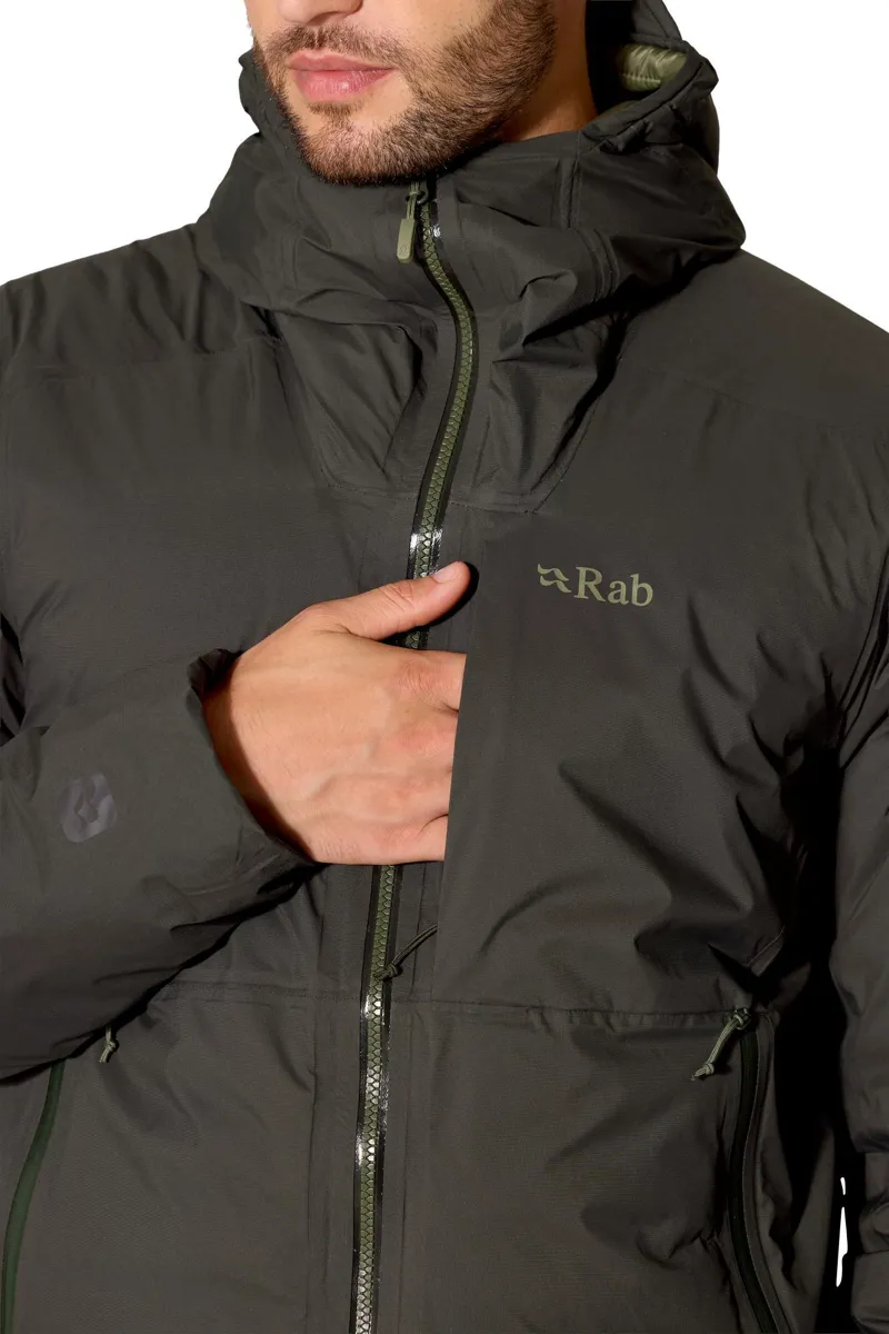 Rab Men's Microlight Shield Waterproof Down Jacket - Dark Army-8