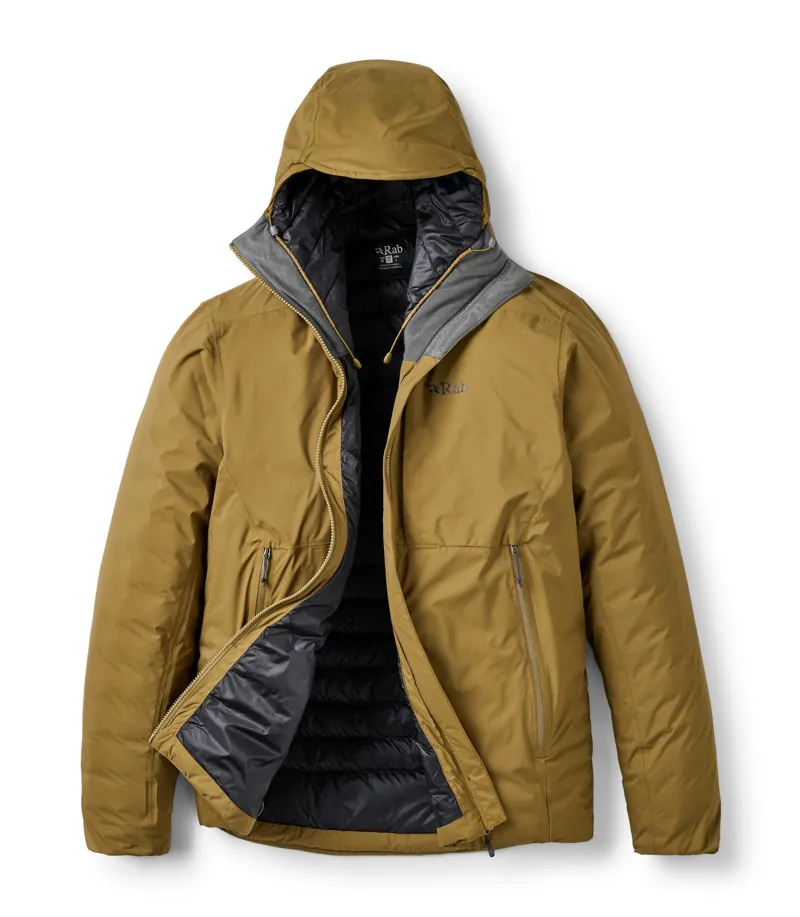 Rab Men's Microlight Shield Waterproof Down Jacket - Oak-2