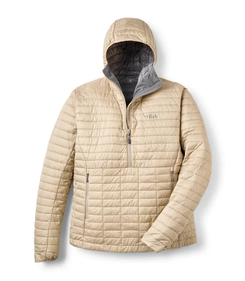 Rab Men's Microlighter Pullover Down Jacket - Dark Pebble-1