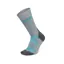 Moggans Full Cushion Merino Crew Socks - Grey/Teal