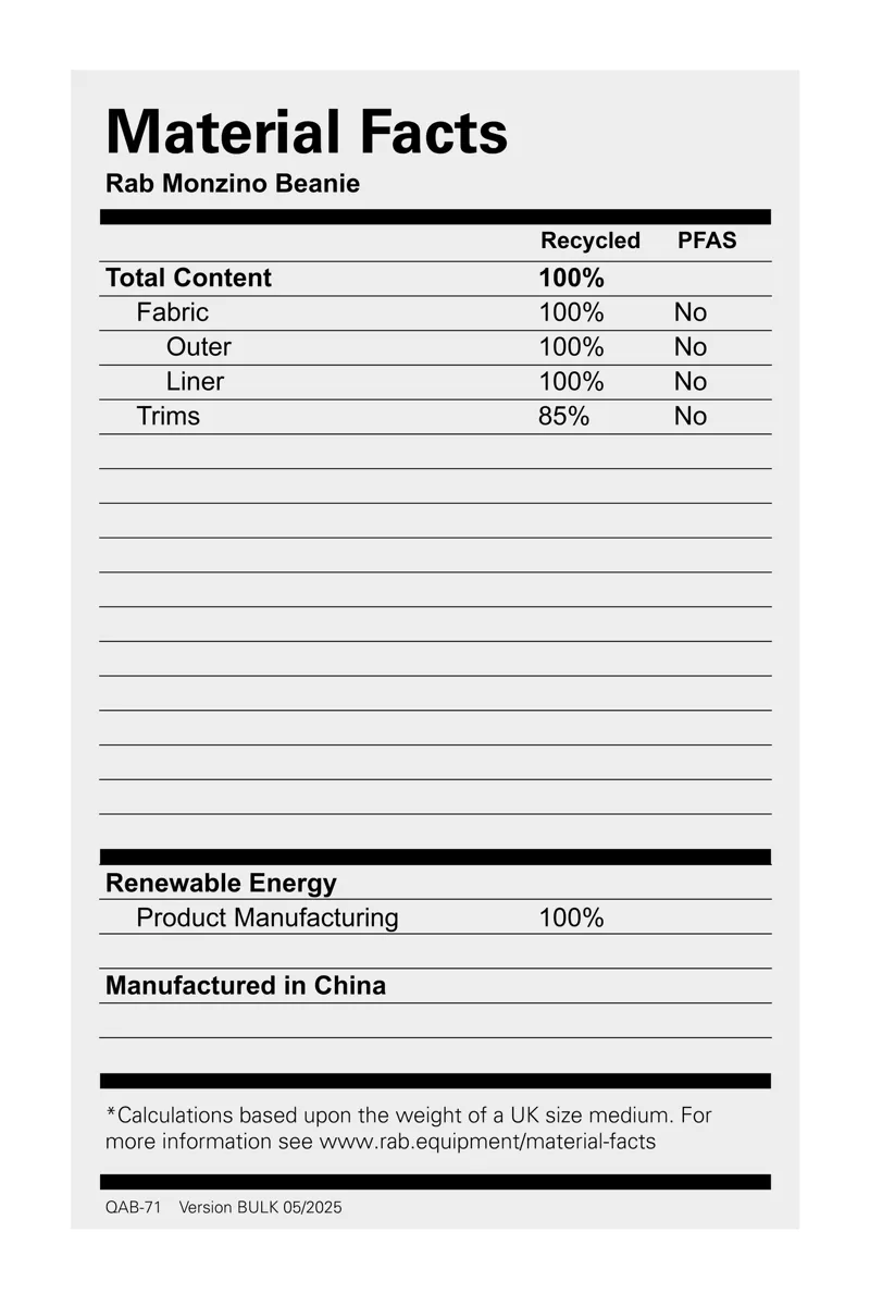 Rab Monzino Beanie - Black-1