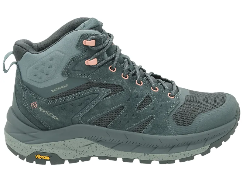 North Cape Women's Trail Flyte Mid Waterproof - Fern Green-1