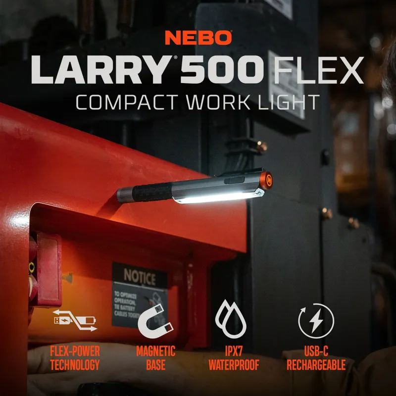 Nebo Lil Larry 500 Flex Rechargeable Work Light -2