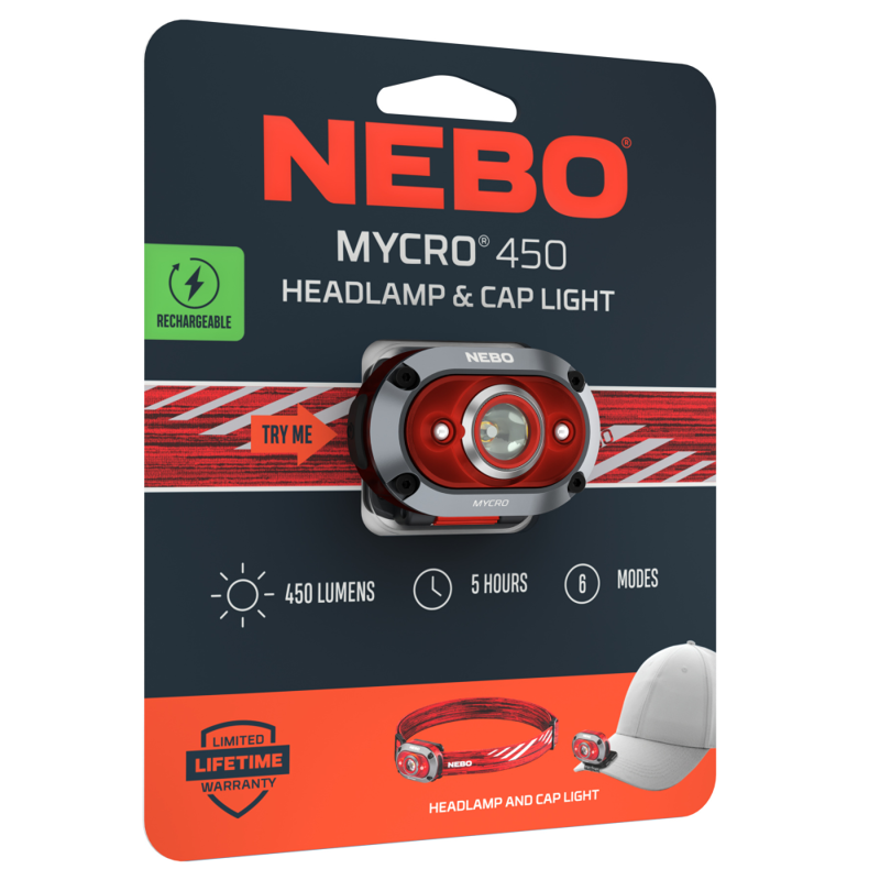 Nebo Mycro 450 Headlamp - Red-5