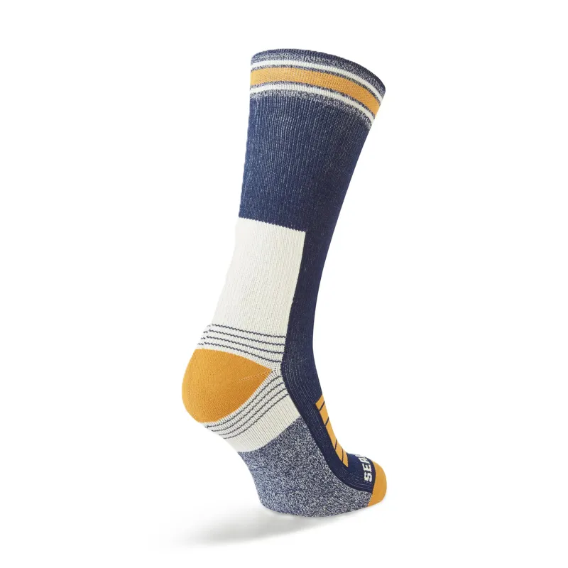 Sealskinz Norwich Waterproof Cold Weather Mid Length Hiking Sock - Blue-1