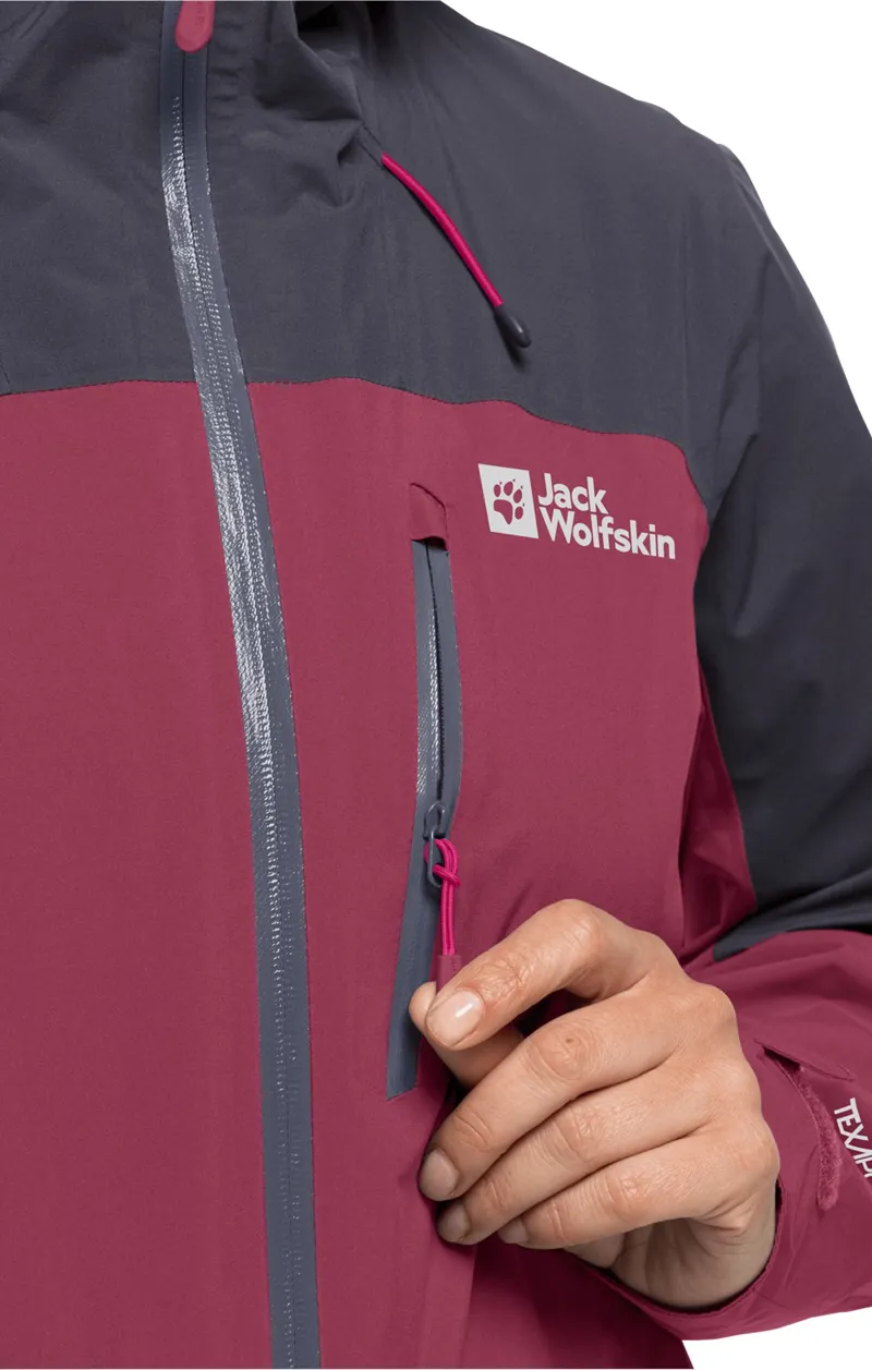 Jack Wolfskin Women's Go Hike Jacket - Sangria Red-4
