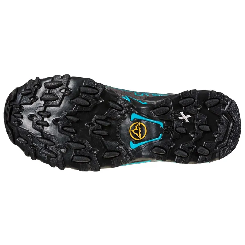 La Sportiva Women's Ultra Raptor II Mid Wide Fit - Carbon/Topaz-1