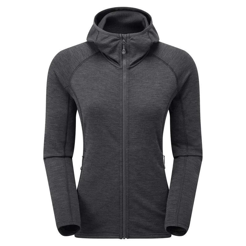 Montane Women's Protium Hooded Fleece Jacket - Charcoal