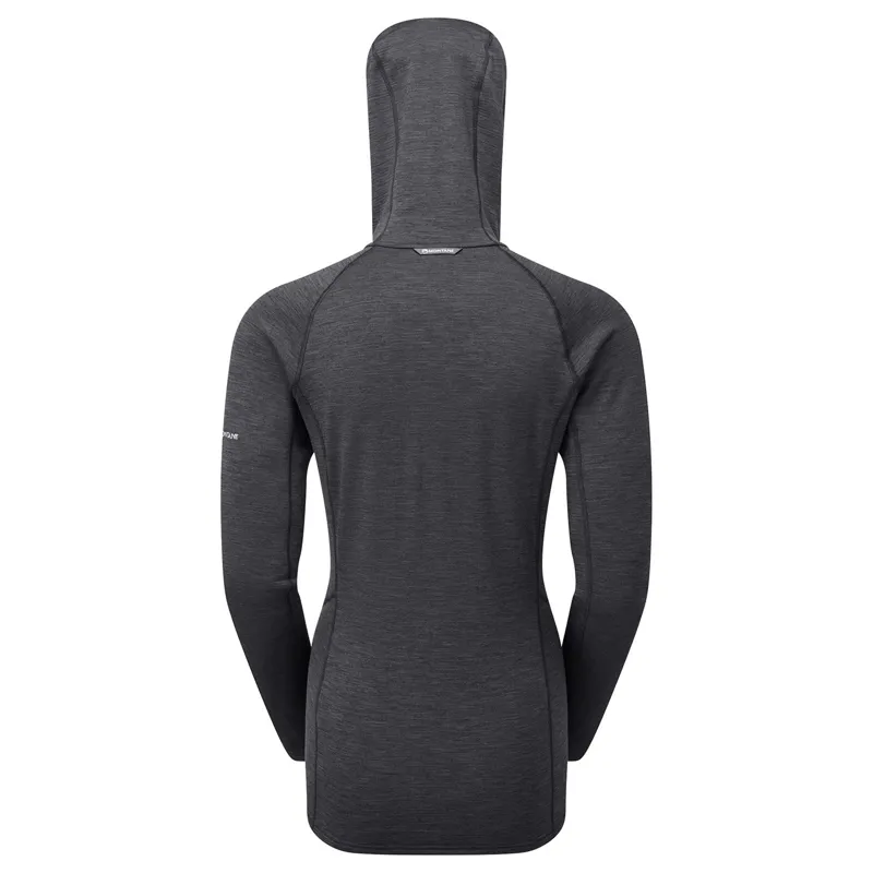 Montane Women's Protium Hooded Fleece Jacket - Charcoal-1