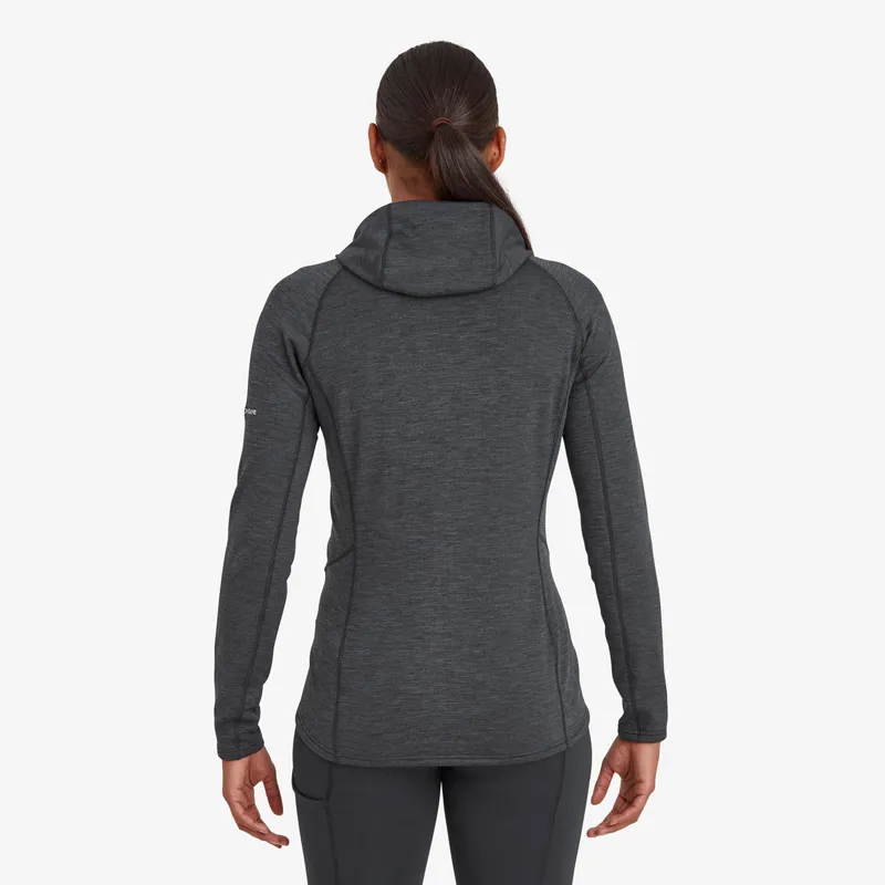 Montane Women's Protium Hooded Fleece Jacket - Charcoal-4