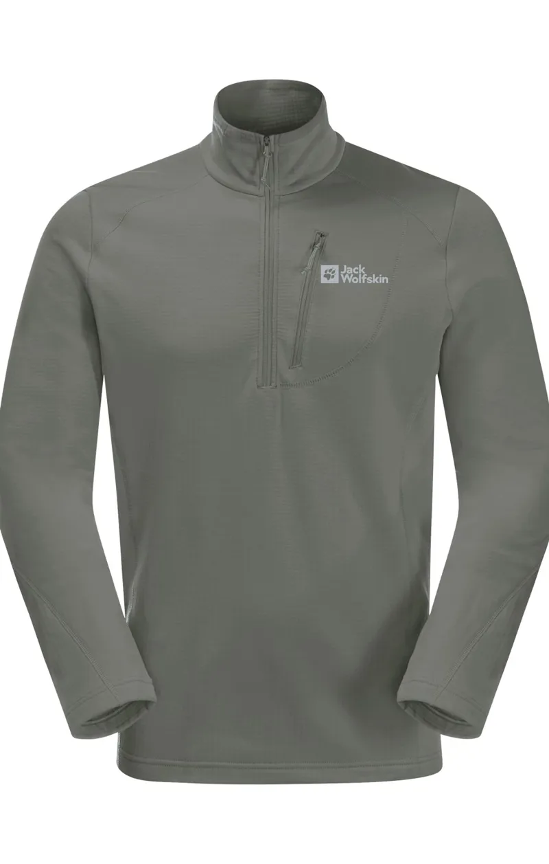 Jack Wolfskin Men s Kolbenberg Half Zip Gecko Green