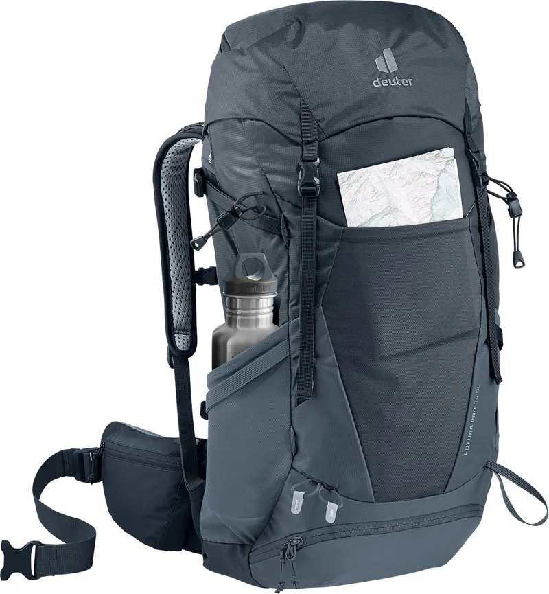 Deuter Women's Futura Pro 34Litre SL Hiking Backpack - Black/Graphite-6