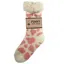 Bartleby Women's Sherpa Fleece Socks - Pink Cow