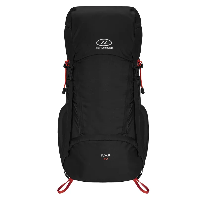Highlander Ivar 40 Litre Rucksack - Black