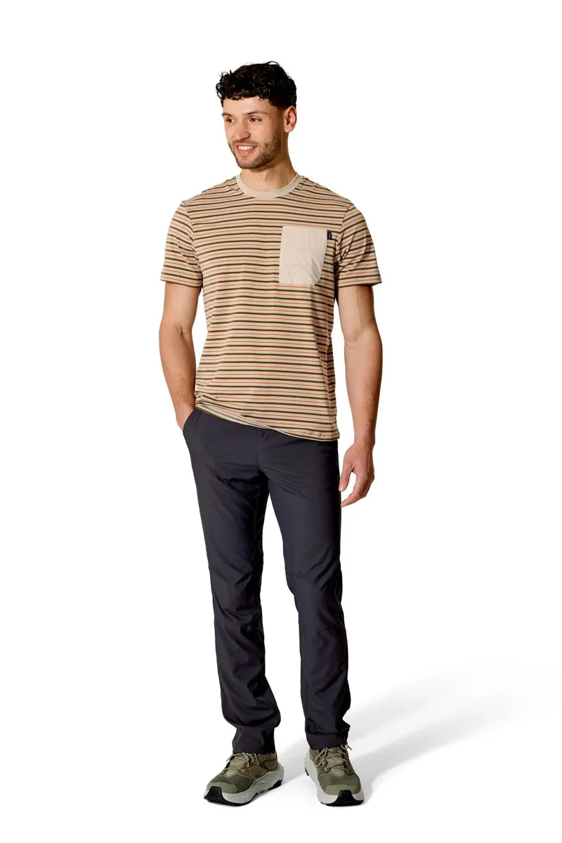 Rab Men's Rivelin Stripe Pocket Tee - Pebble-3