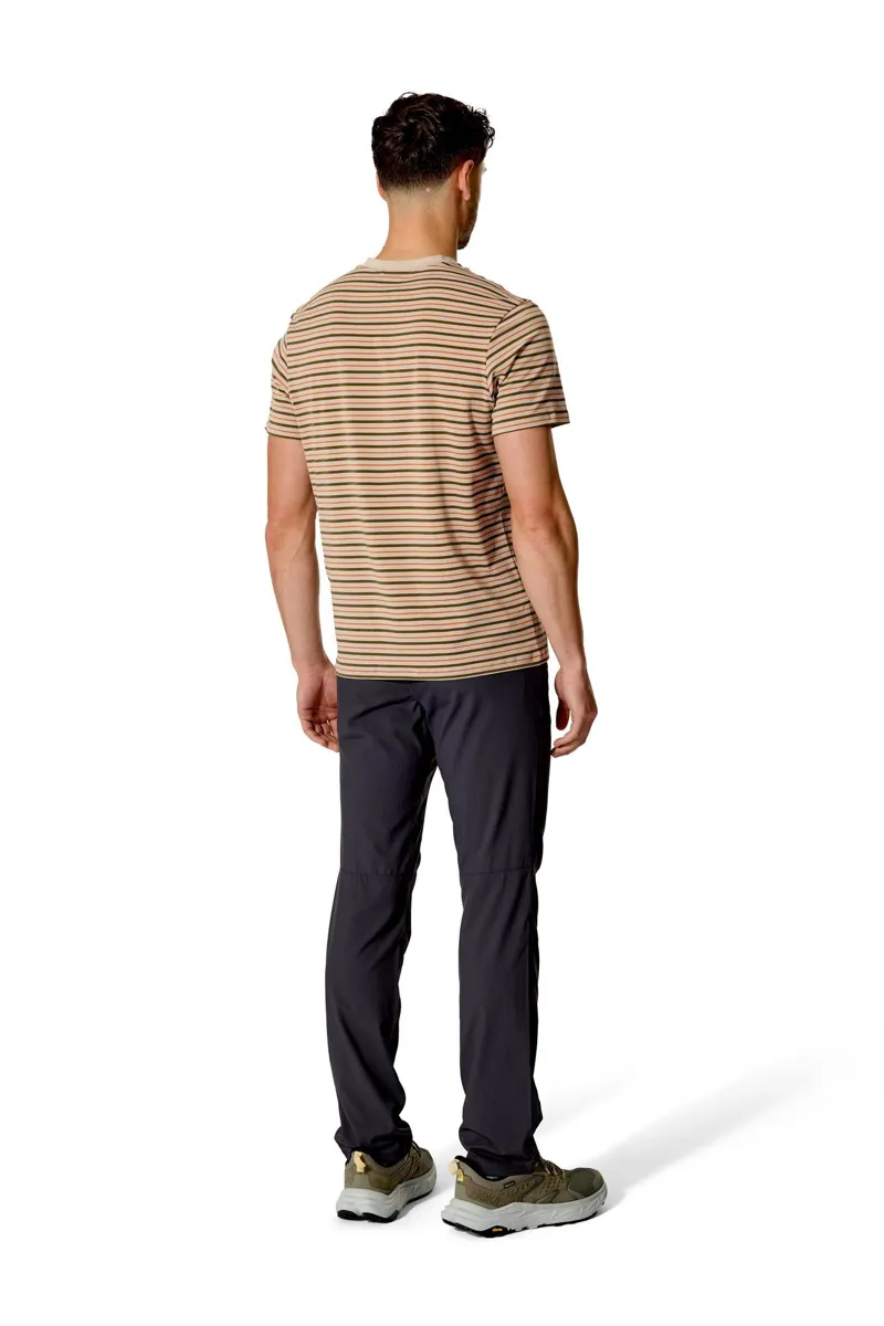 Rab Men's Rivelin Stripe Pocket Tee - Pebble-4