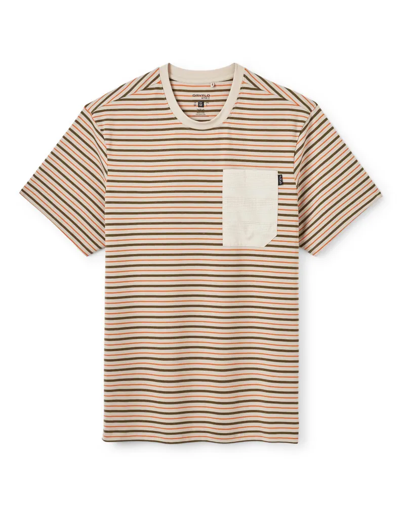 Rab Men's Rivelin Stripe Pocket Tee - Pebble
