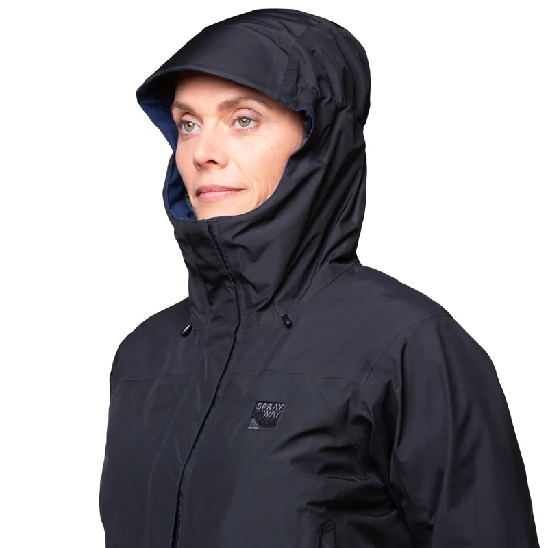 Sprayway Women's Reaction Long Gore-Tex  Waterproof Jacket - Black-5