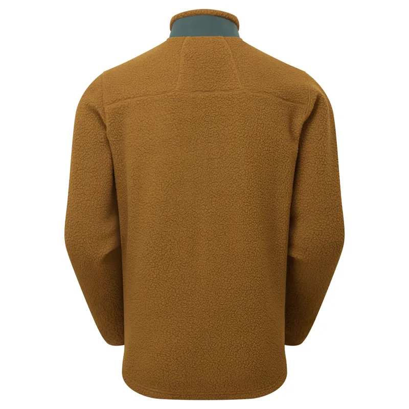 Sprayway Men's Whitle Sherpa Fleece Jacket - Burnt Caramel/Dark Spruce-2