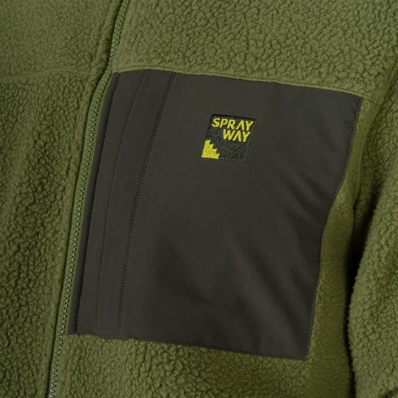 Sprayway Men's Whitle Sherpa Fleece Jacket - Cypress/Forest-5