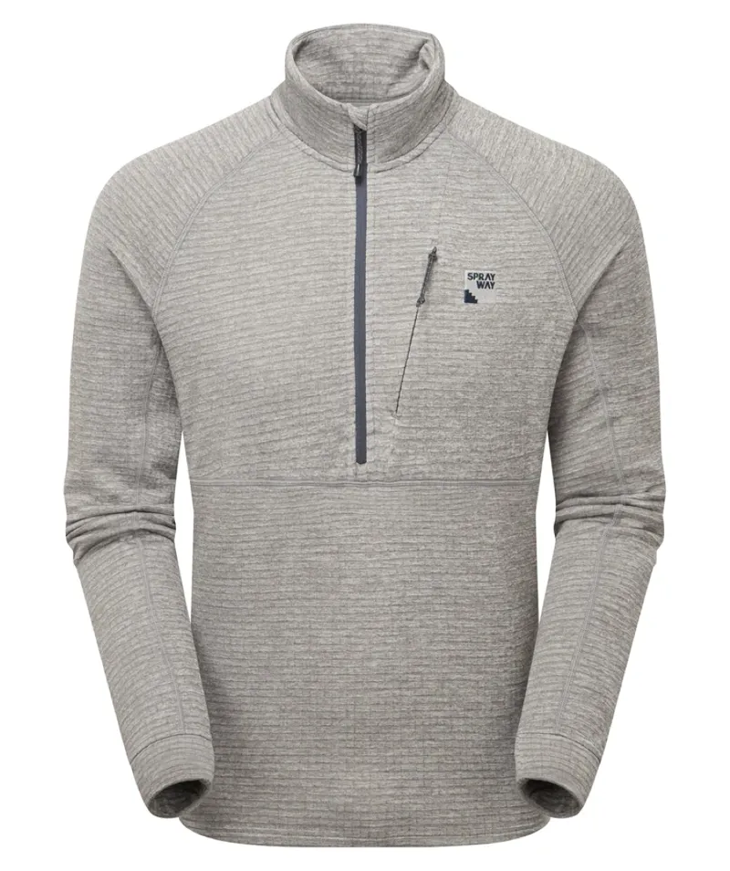 Sprayway Men's Meldon Half Zip Fleece - Fossil