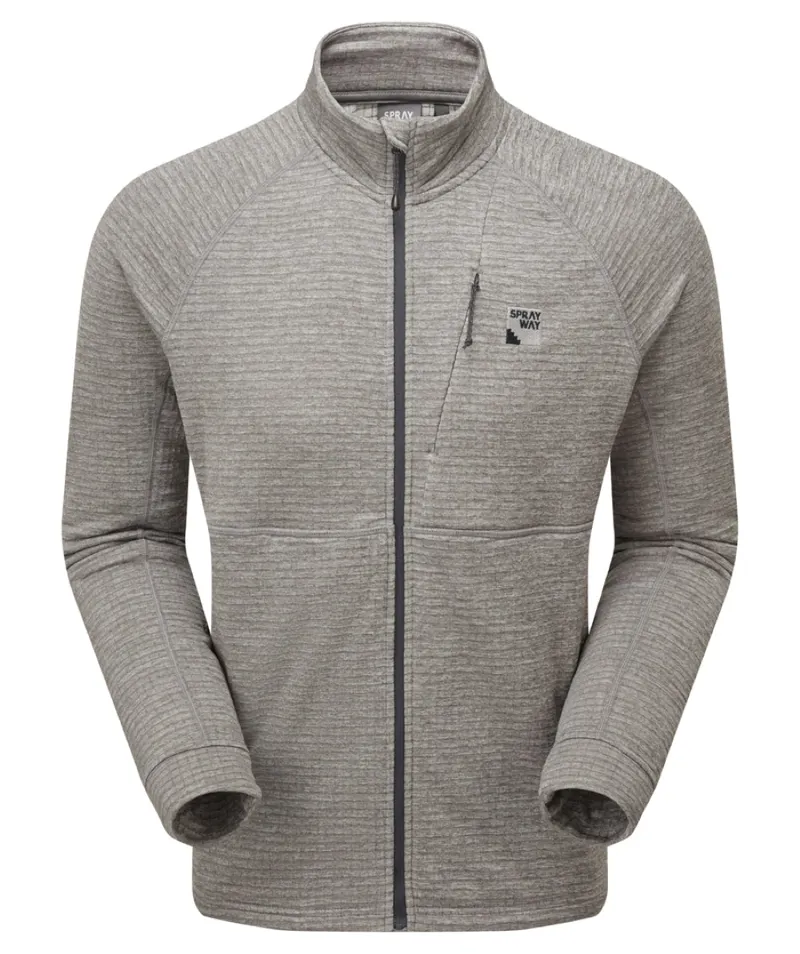 Sprayway Men's Meldon Full Zip Fleece Jacket - Fossil