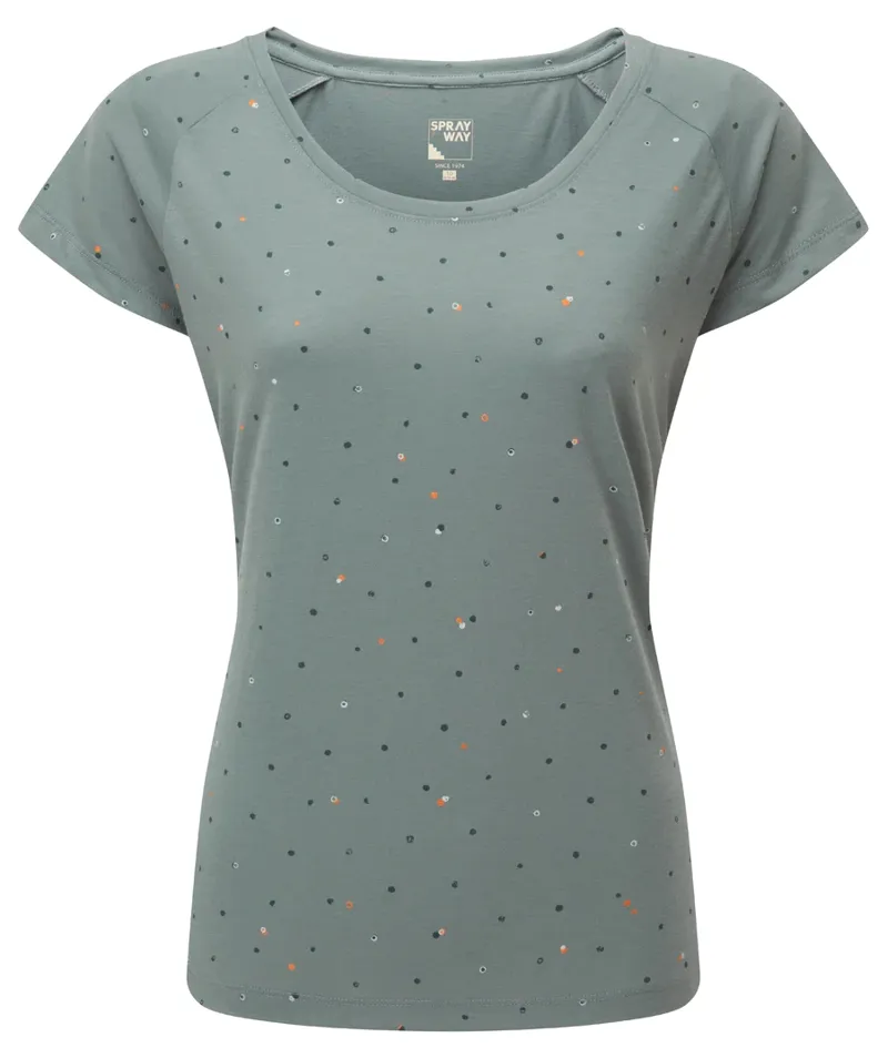 Sprayway Women's Dot Tee - Balsam Green
