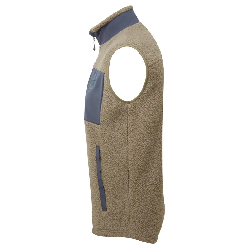 Sprayway Men's Whitle Sherpa Fleece Vest - Brownstone/Dark Graphite-1