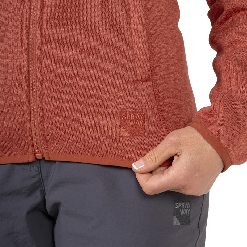 Sprayway Women's Abhail Knit Fleece Jacket - Red Earth-6