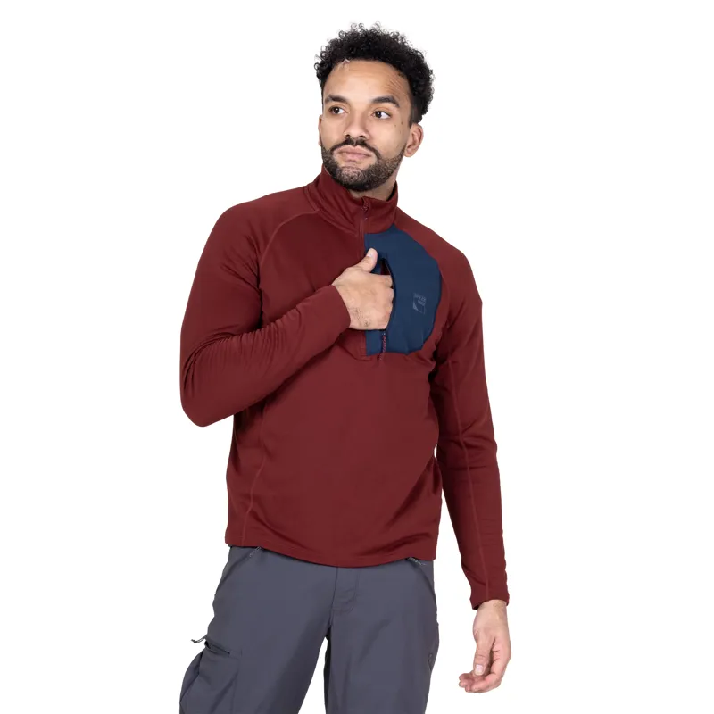 Sprayway Men's Tarn Half Zip - Garnet-3