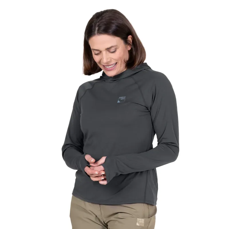 Sprayway Women's High Trail Hoody - Dark Graphite-1