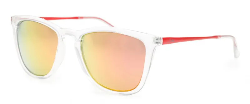 Stone ST510 Sunglasses - Clear/Red Mirror