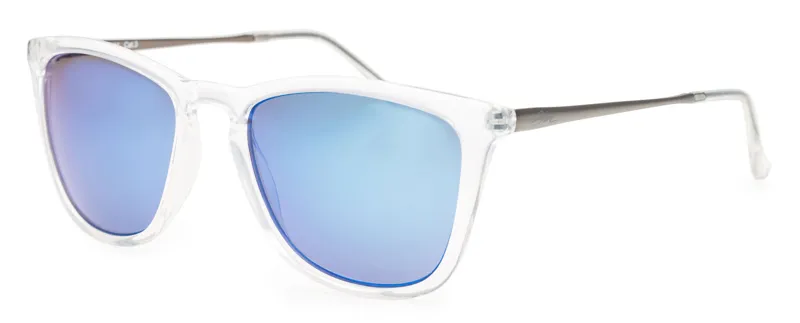 Stone ST511 Sunglasses - Clear/Blue Mirror