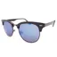 Stone ST641 Sunglasses - Shiny Black/Brushed Silver/Blue Mirror