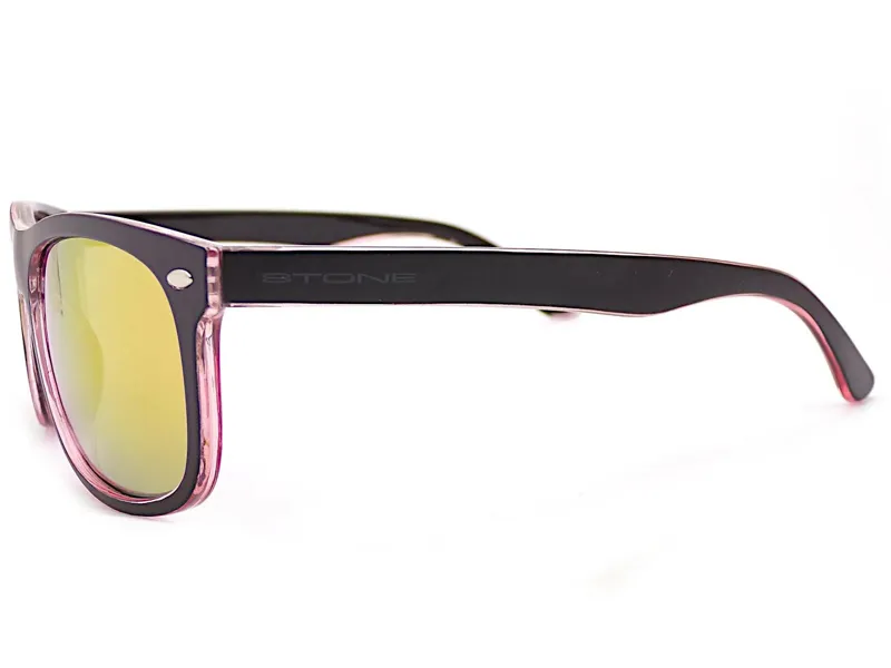 Stone ST652 Sunglasses - Matt Black/Crystal Red/Red Mirror-2